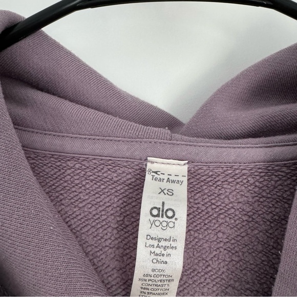 ALO Yoga Bae Relaxed Fit Cropped Hoodie (XS) - Picture 3 of 5